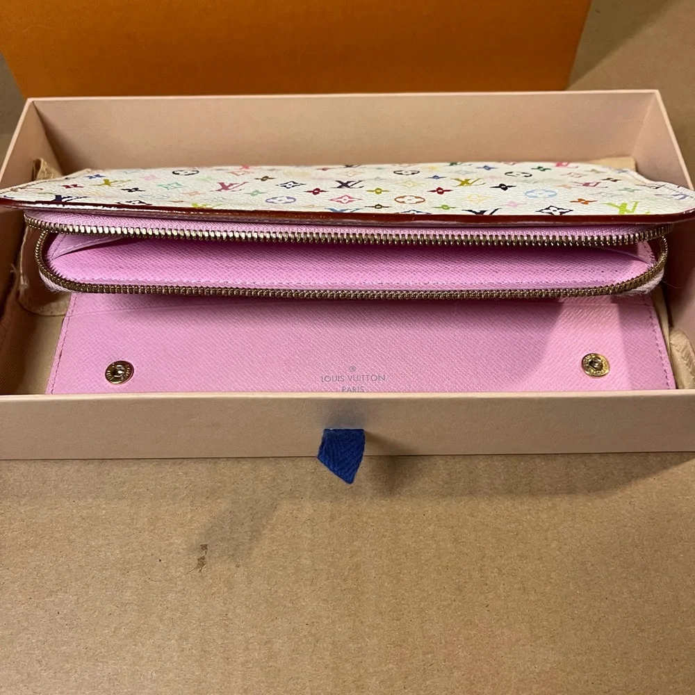 Louis Vuitton Monogram Multicolor insolite Wallet White and Litchi - Picture 9 of 15